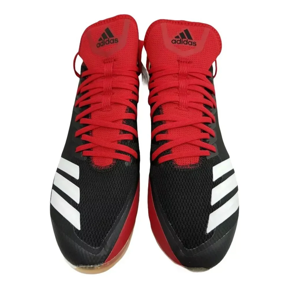 Adidas Boost Icon 4 Metal‎ Baseball Cleats Black Red Mens Size 11.5 CG5153